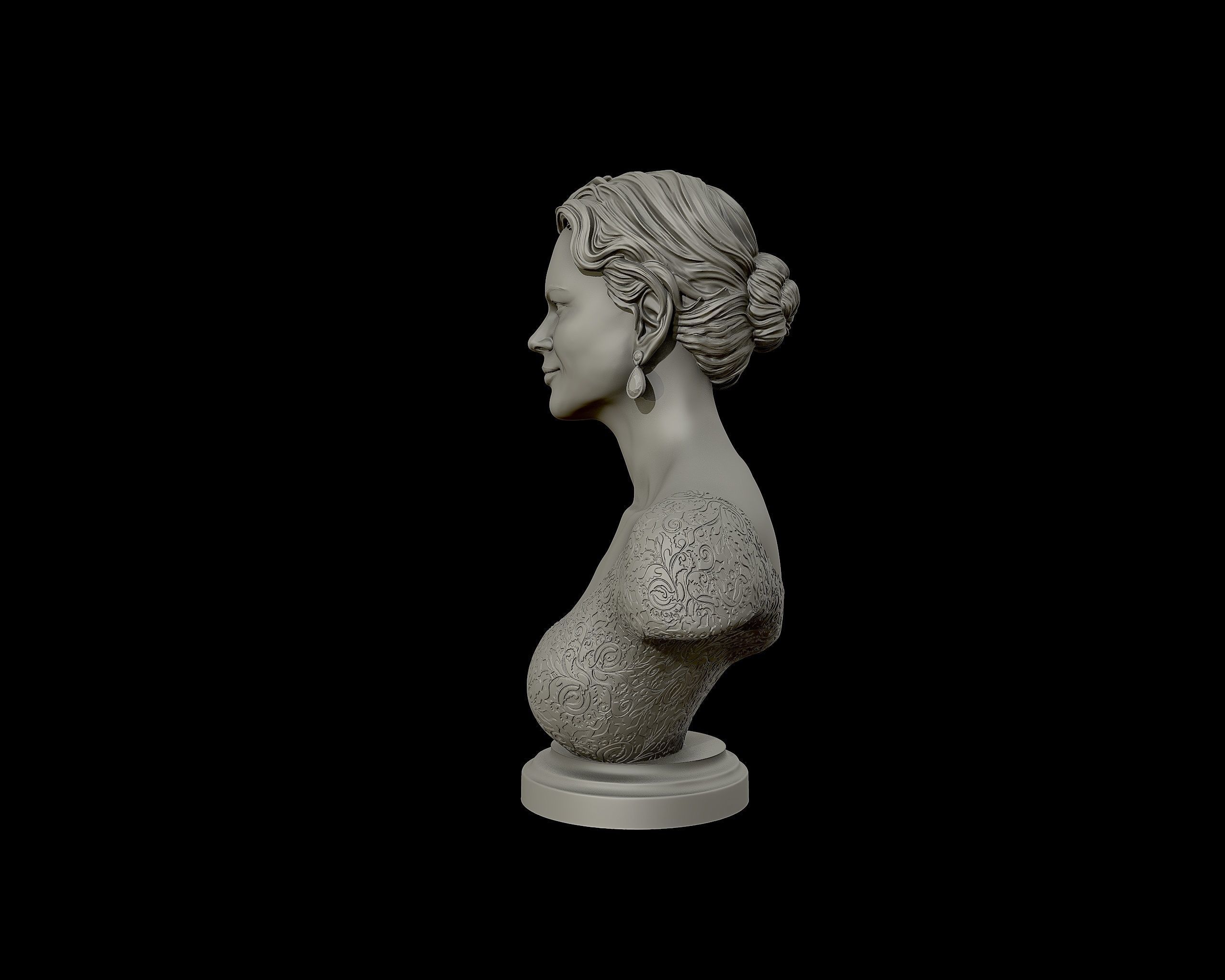 Nicole Kidman Bust Sculpture 3D print model_24