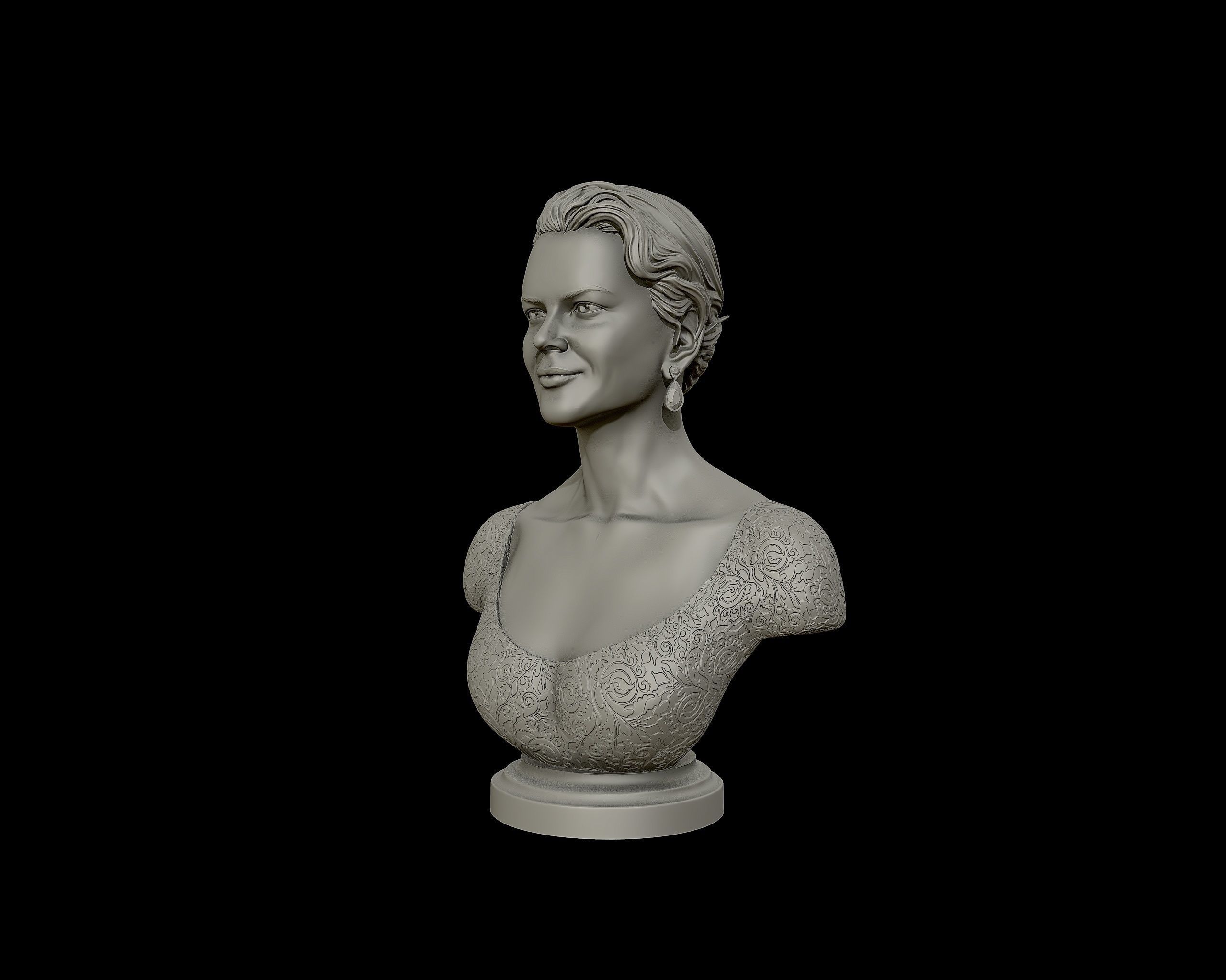 Nicole Kidman Bust Sculpture 3D print model_21