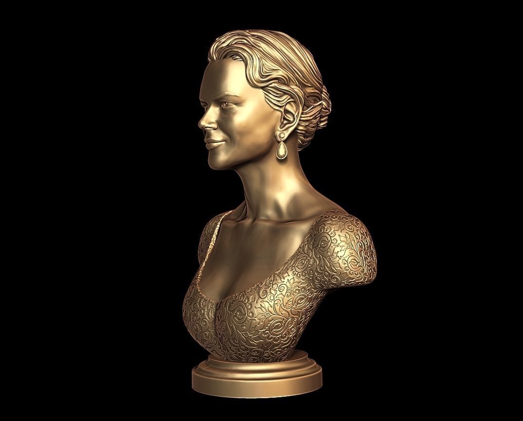 Nicole Kidman Bust Sculpture 3D print model_16
