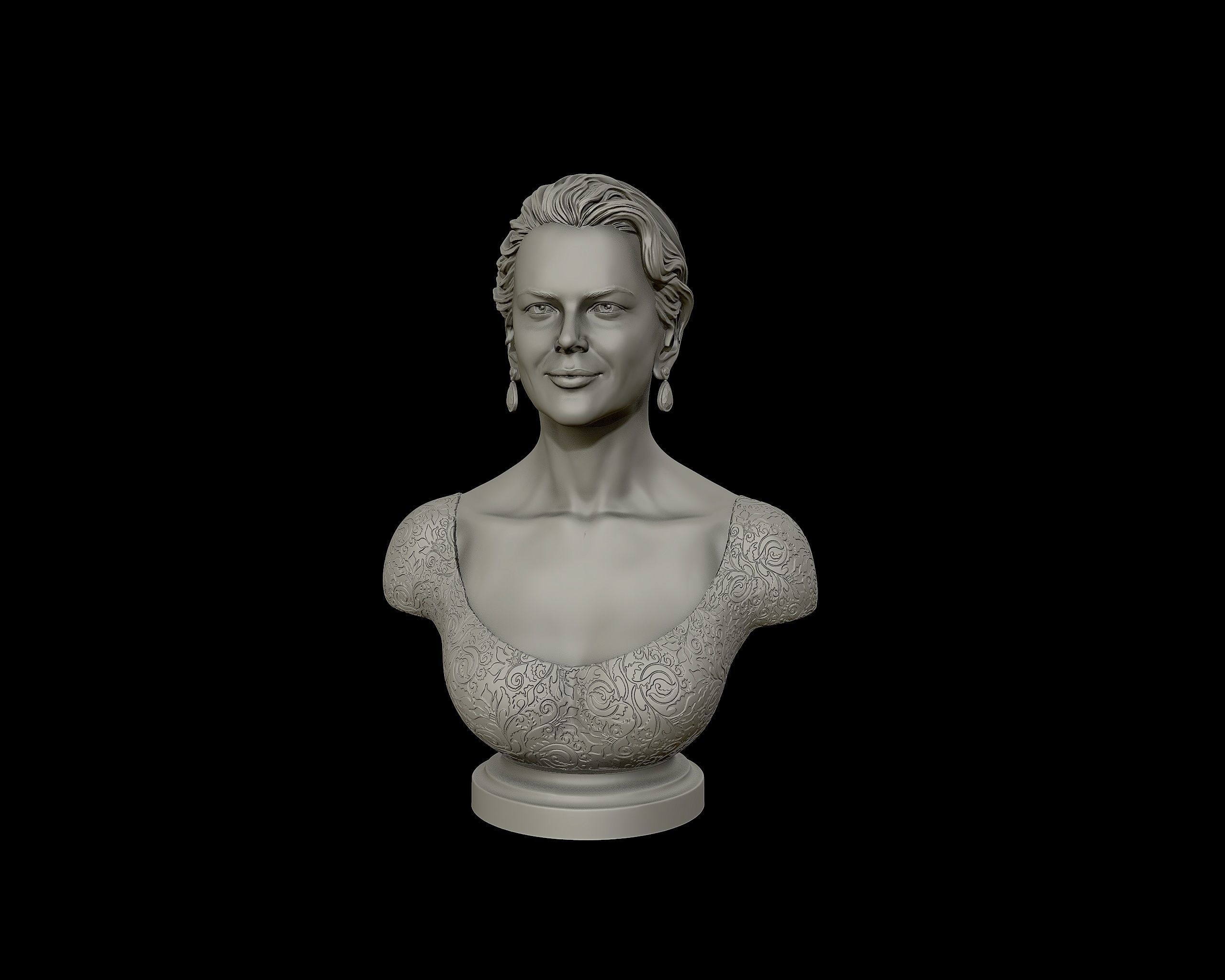 Nicole Kidman Bust Sculpture 3D print model_19