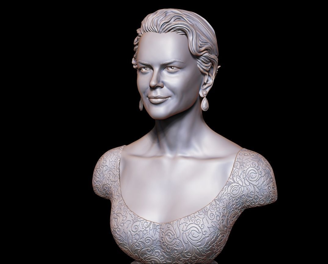 Nicole Kidman Bust Sculpture 3D print model_11