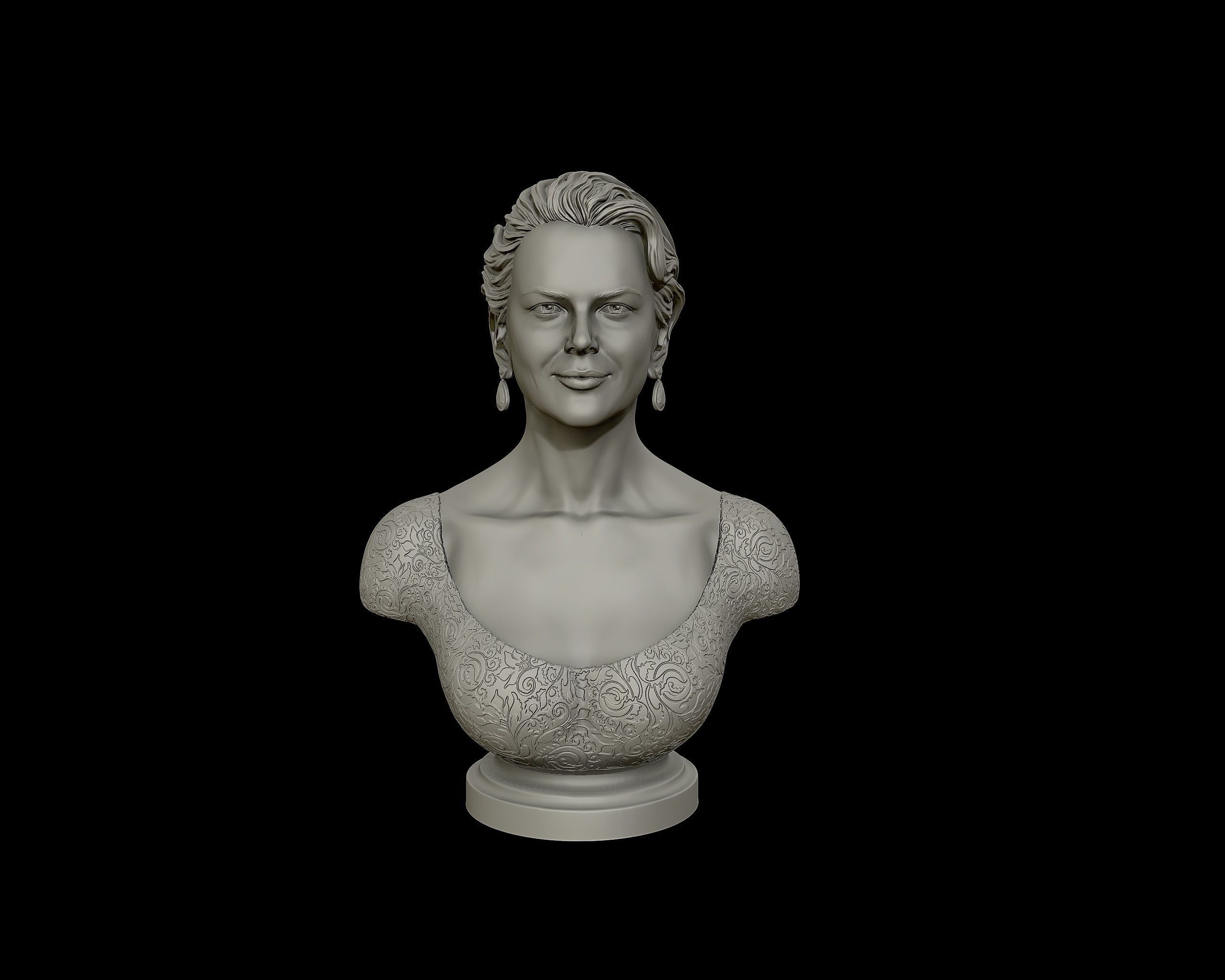 Nicole Kidman Bust Sculpture 3D print model_18