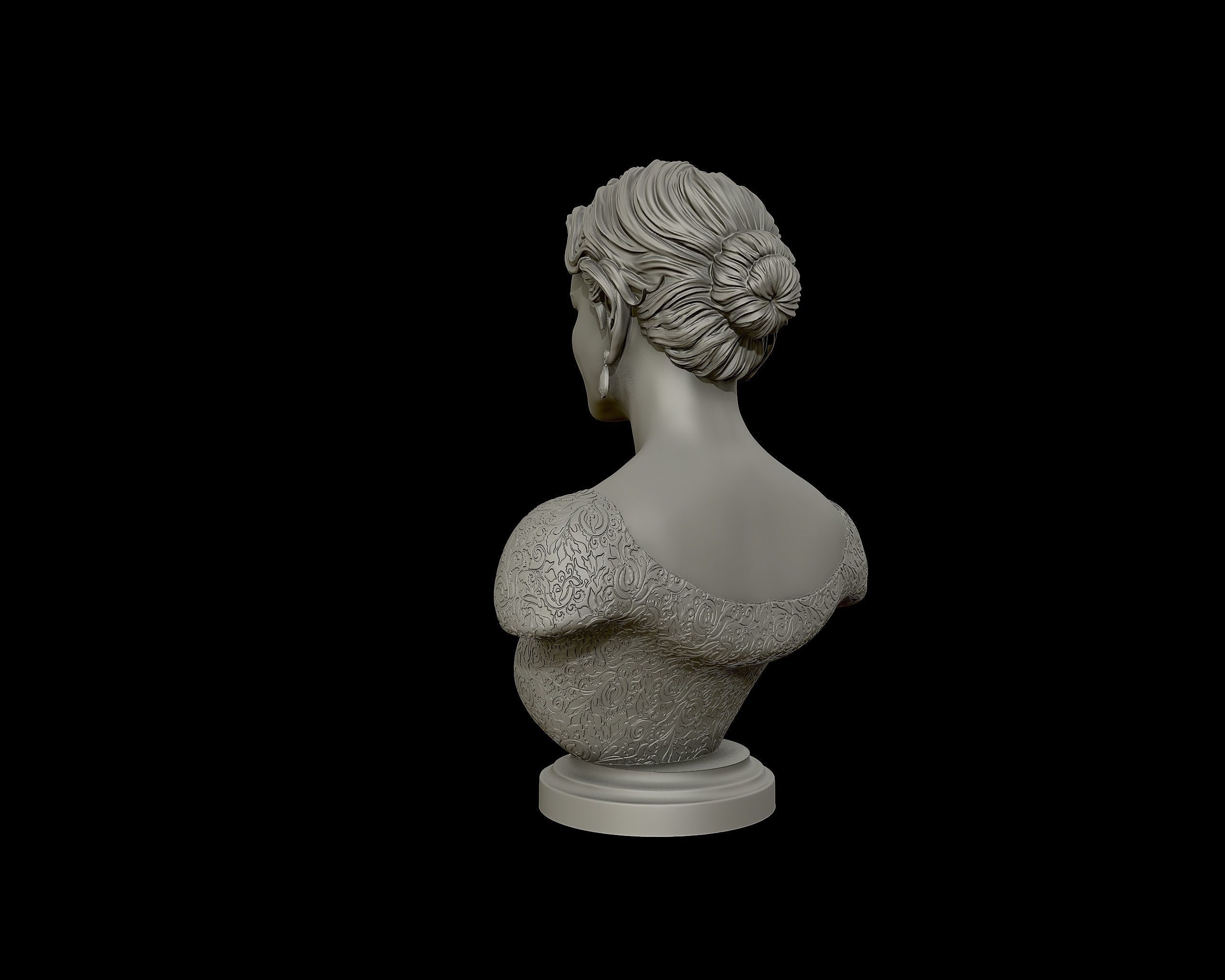 Nicole Kidman Bust Sculpture 3D print model_25