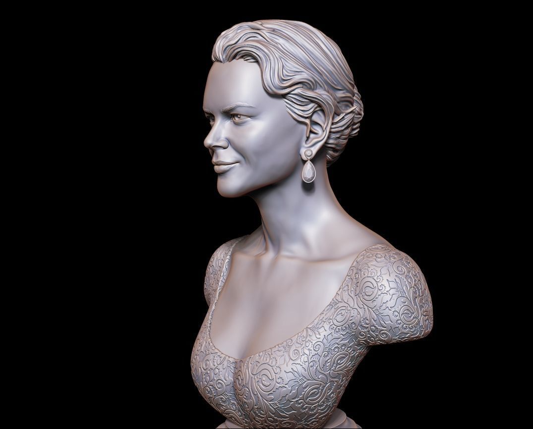 Nicole Kidman Bust Sculpture 3D print model_12