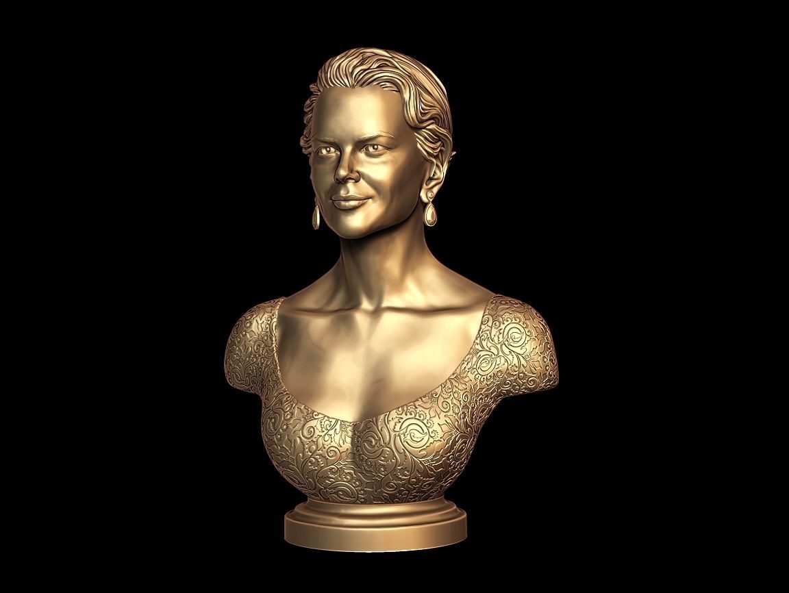 Nicole Kidman Bust Sculpture 3D print model_15