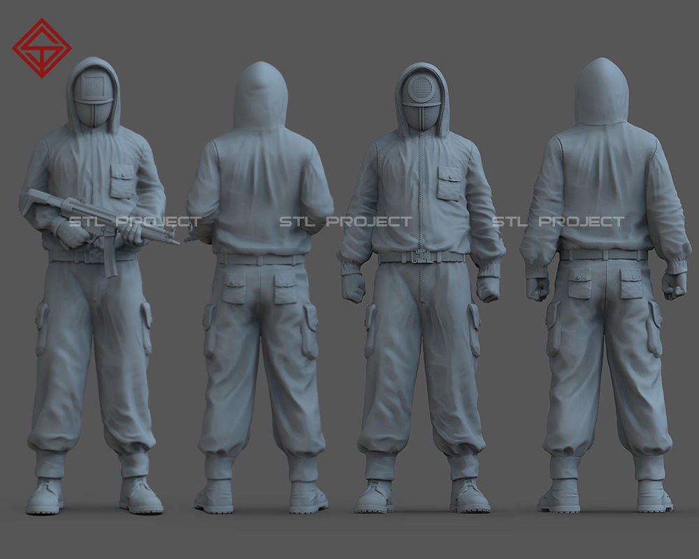 Pink Soldier 3D print model_3