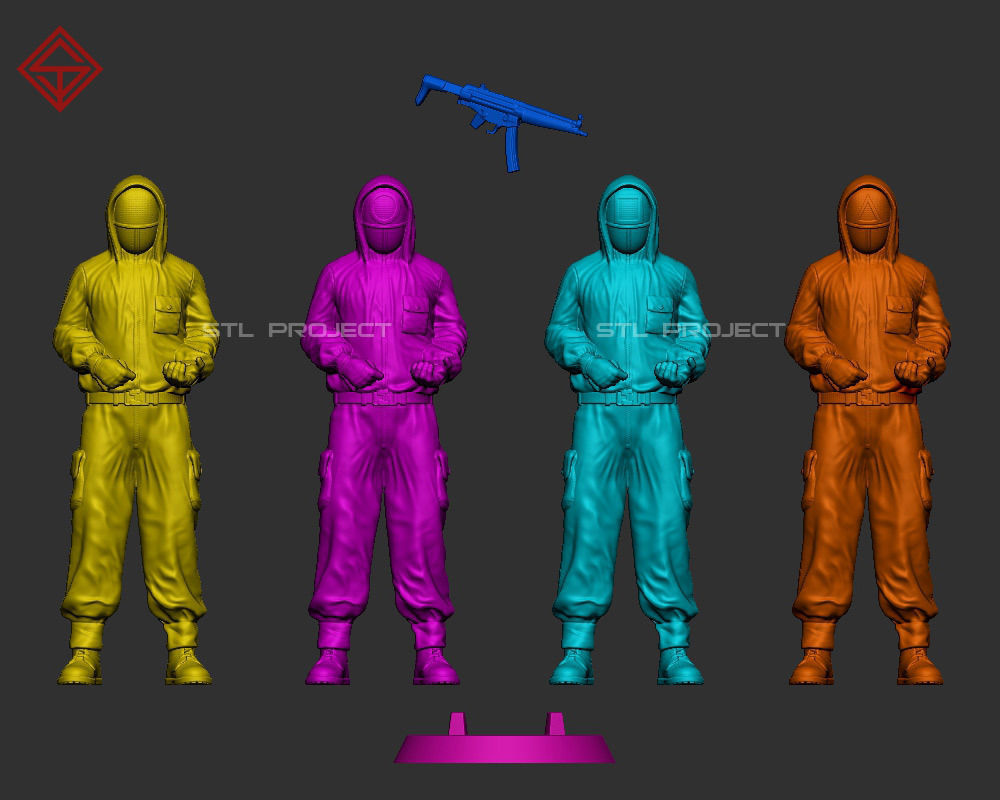 Pink Soldier 3D print model_5