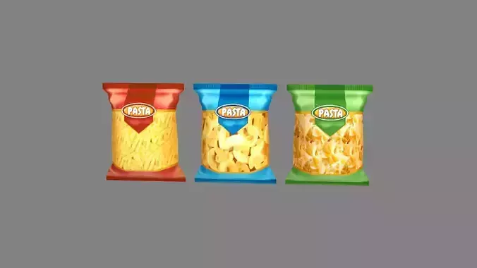 Cartoon Snacks  - potato chips  -  pasta
