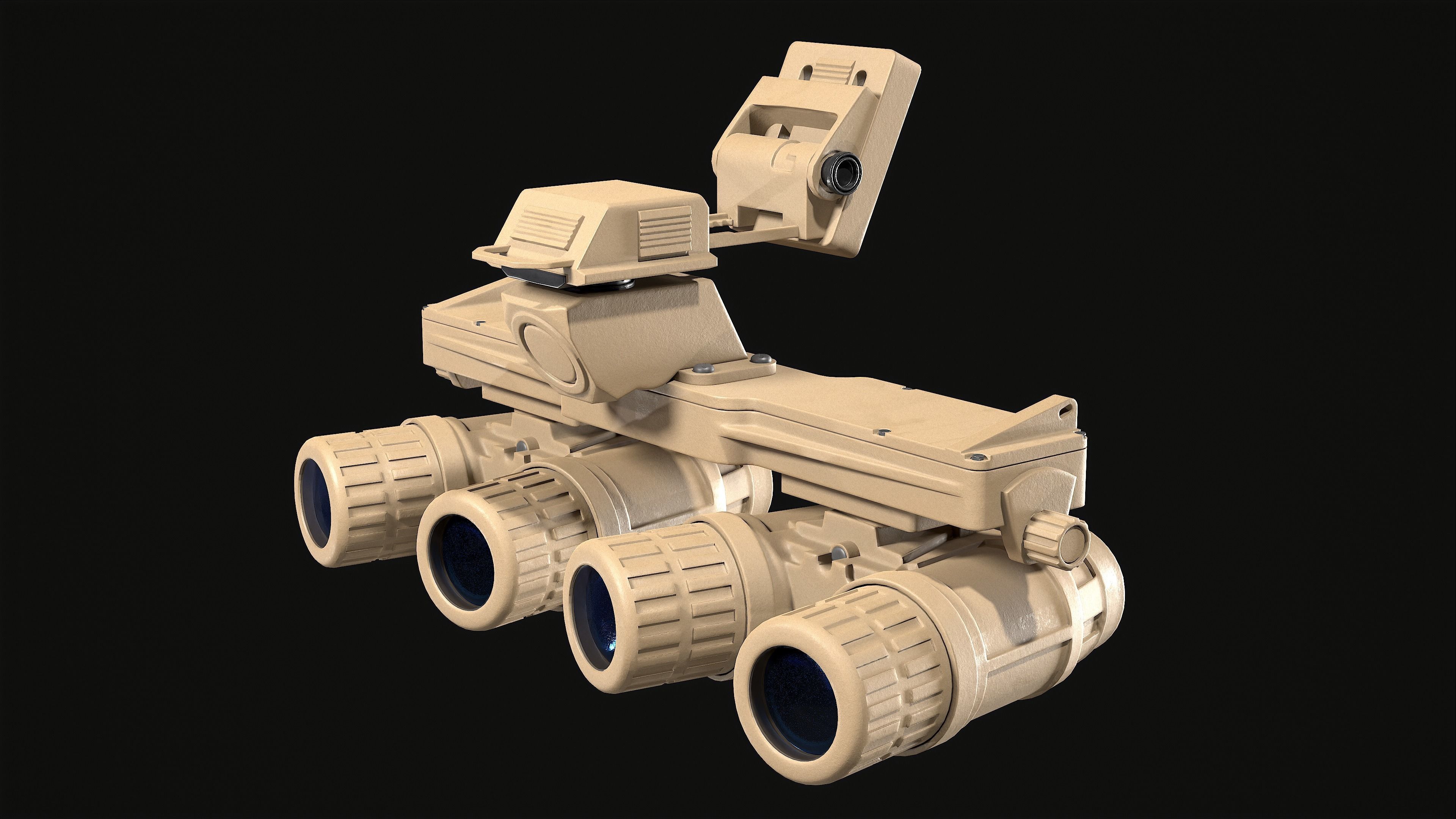 Night Vision Goggles PBG Game Ready Low-poly 3D model_1