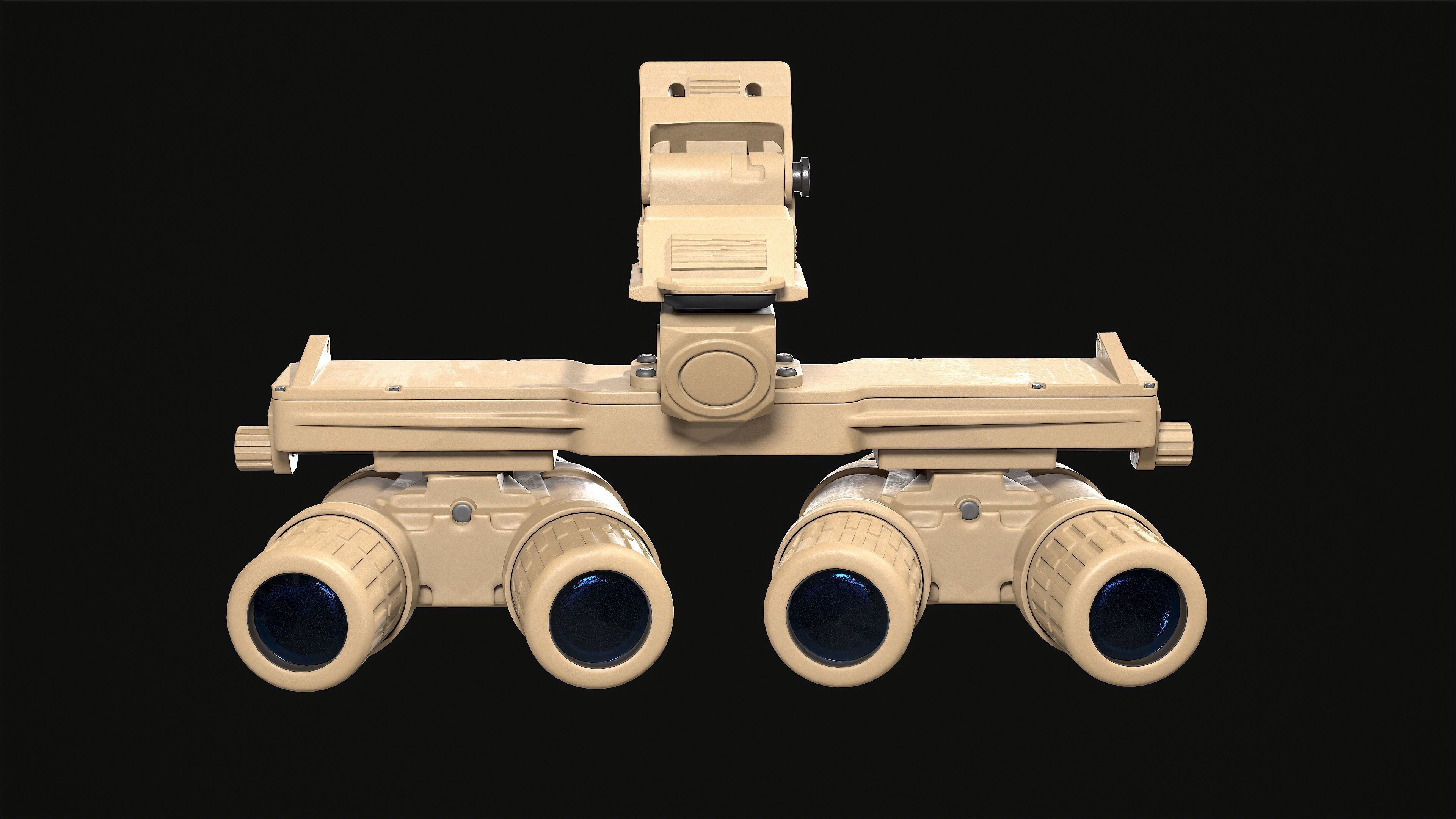 Night Vision Goggles PBG Game Ready Low-poly 3D model_4