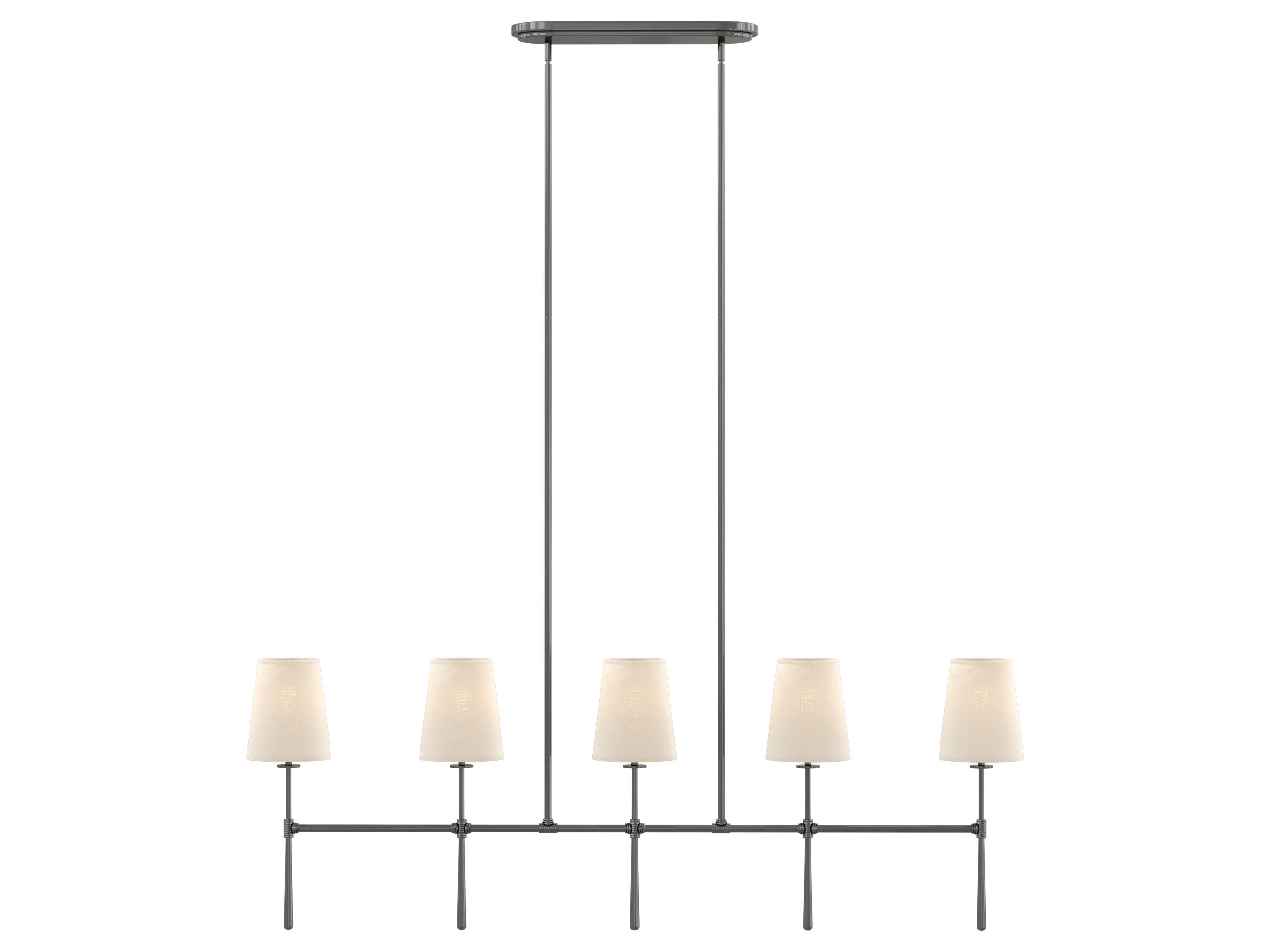 Rhodes Linear Chandelier 5 Light 3D model_3