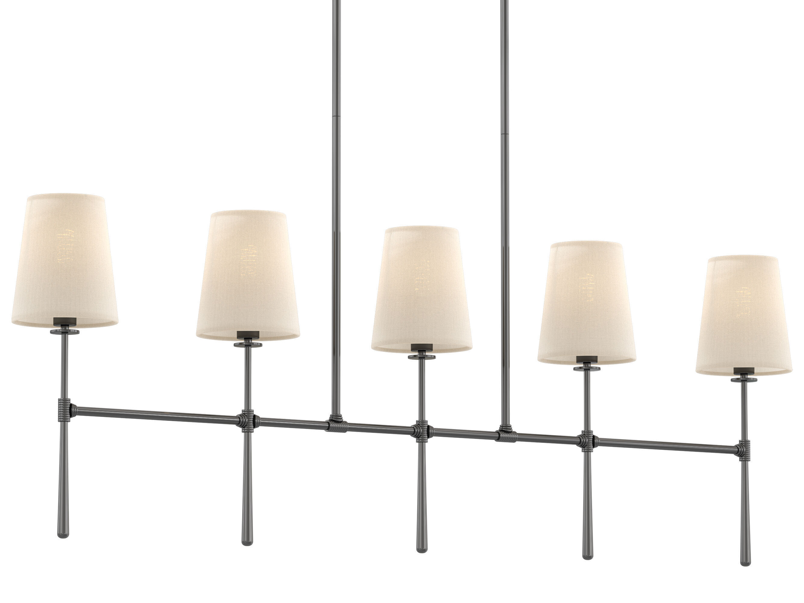 Rhodes Linear Chandelier 5 Light 3D model_2