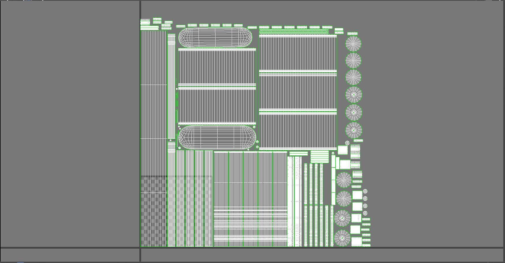 Rhodes Linear Chandelier 5 Light 3D model_8