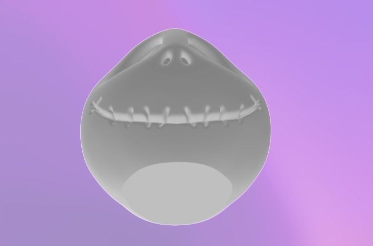 Jack Skellington Planter 3D print model_2