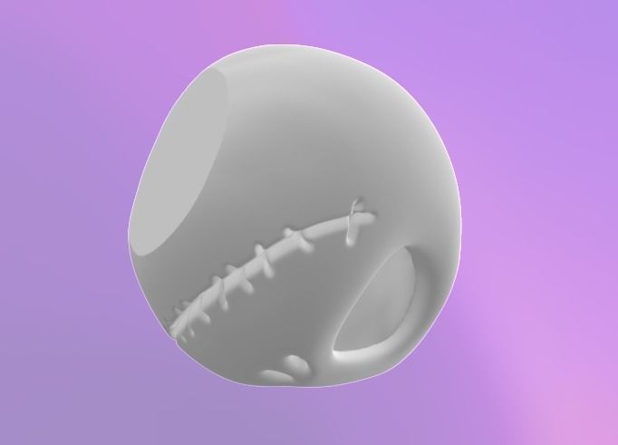 Jack Skellington Planter 3D print model_4