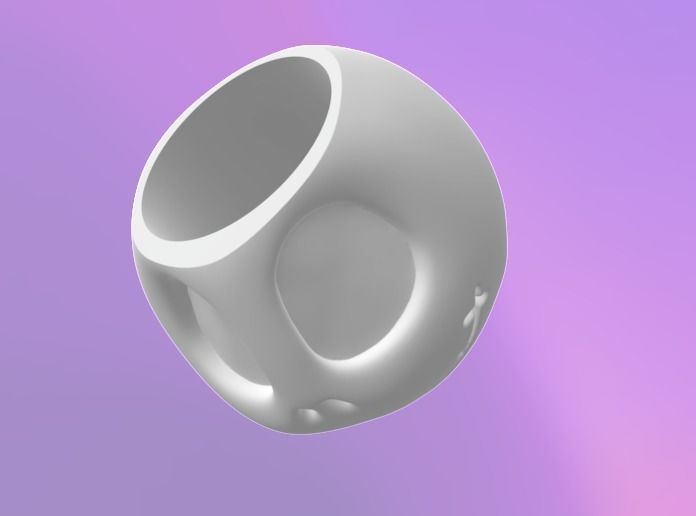 Jack Skellington Planter 3D print model_1