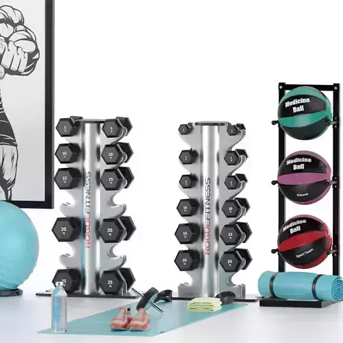 Fitness room set 01