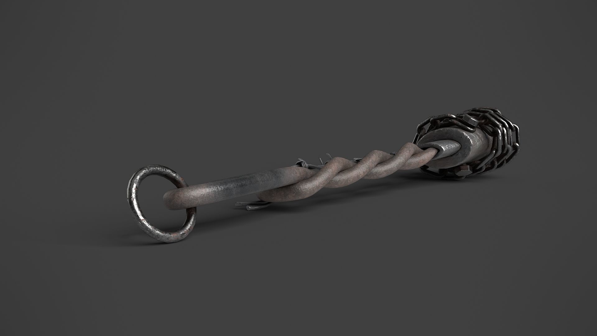 Modifiable Strike Weapon 04 Low-poly 3D model_6