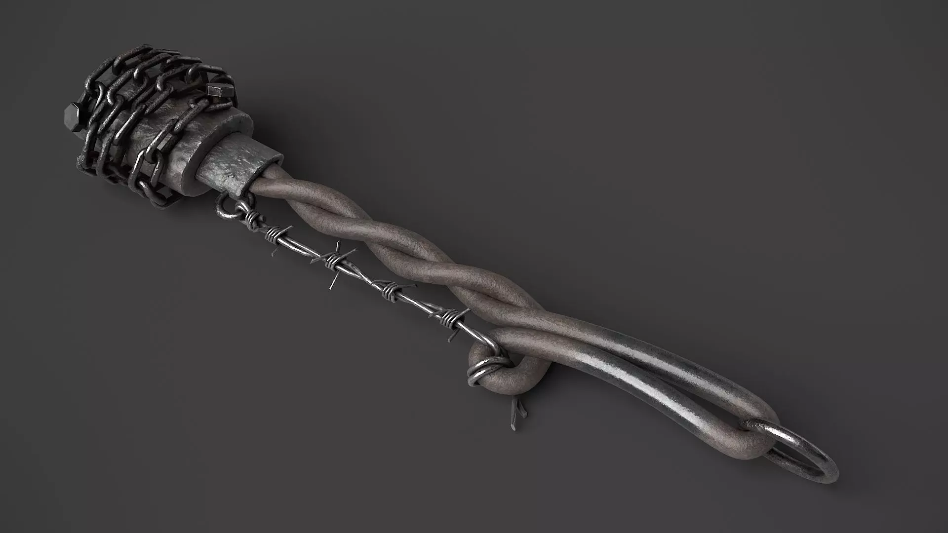 Modifiable Strike Weapon 04 Low-poly 3D model_0