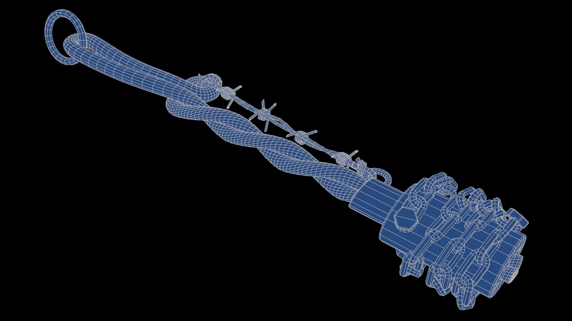 Modifiable Strike Weapon 04 Low-poly 3D model_21
