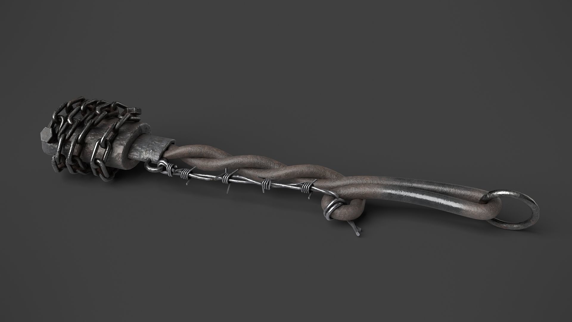 Modifiable Strike Weapon 04 Low-poly 3D model_5