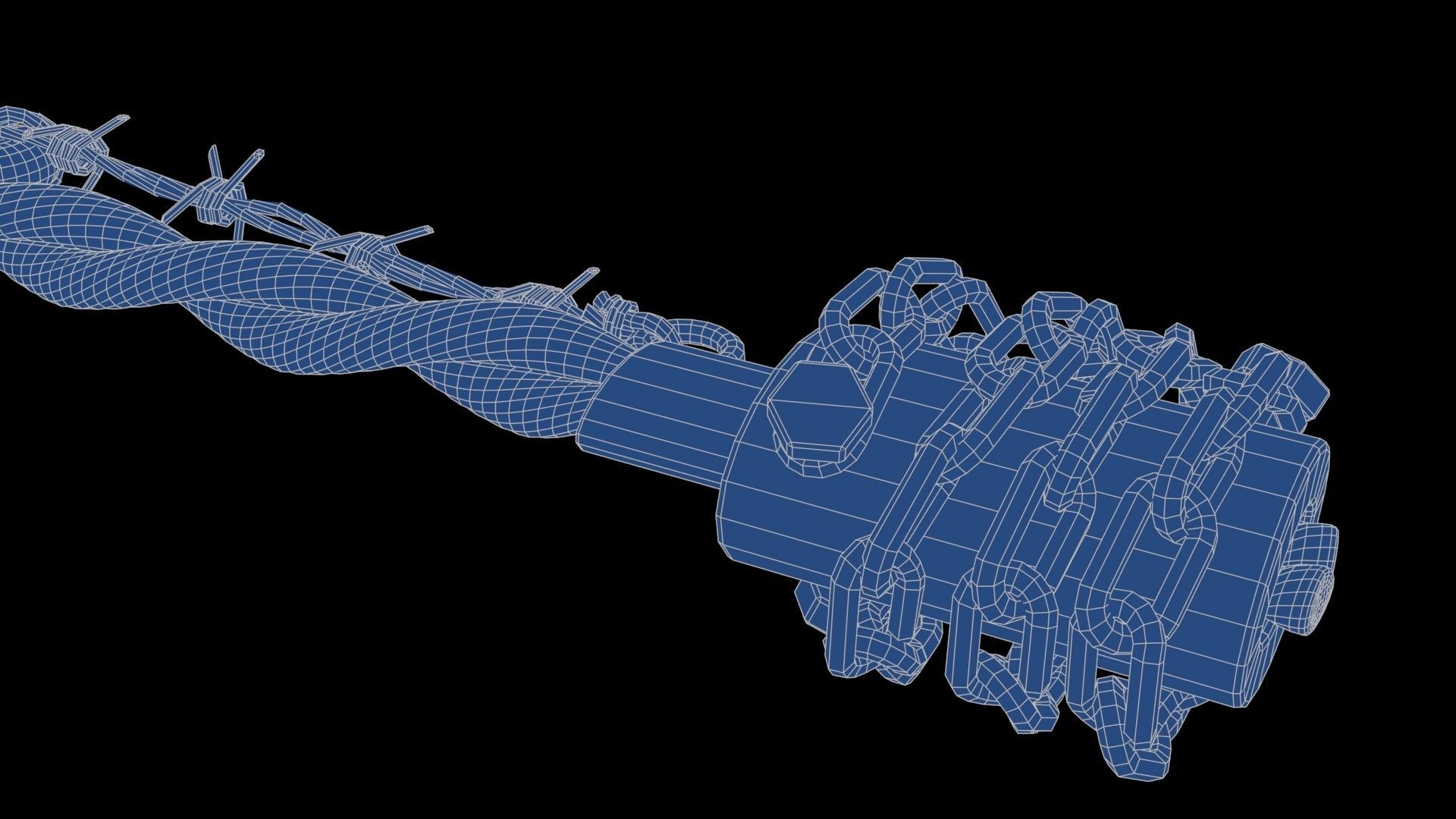 Modifiable Strike Weapon 04 Low-poly 3D model_29