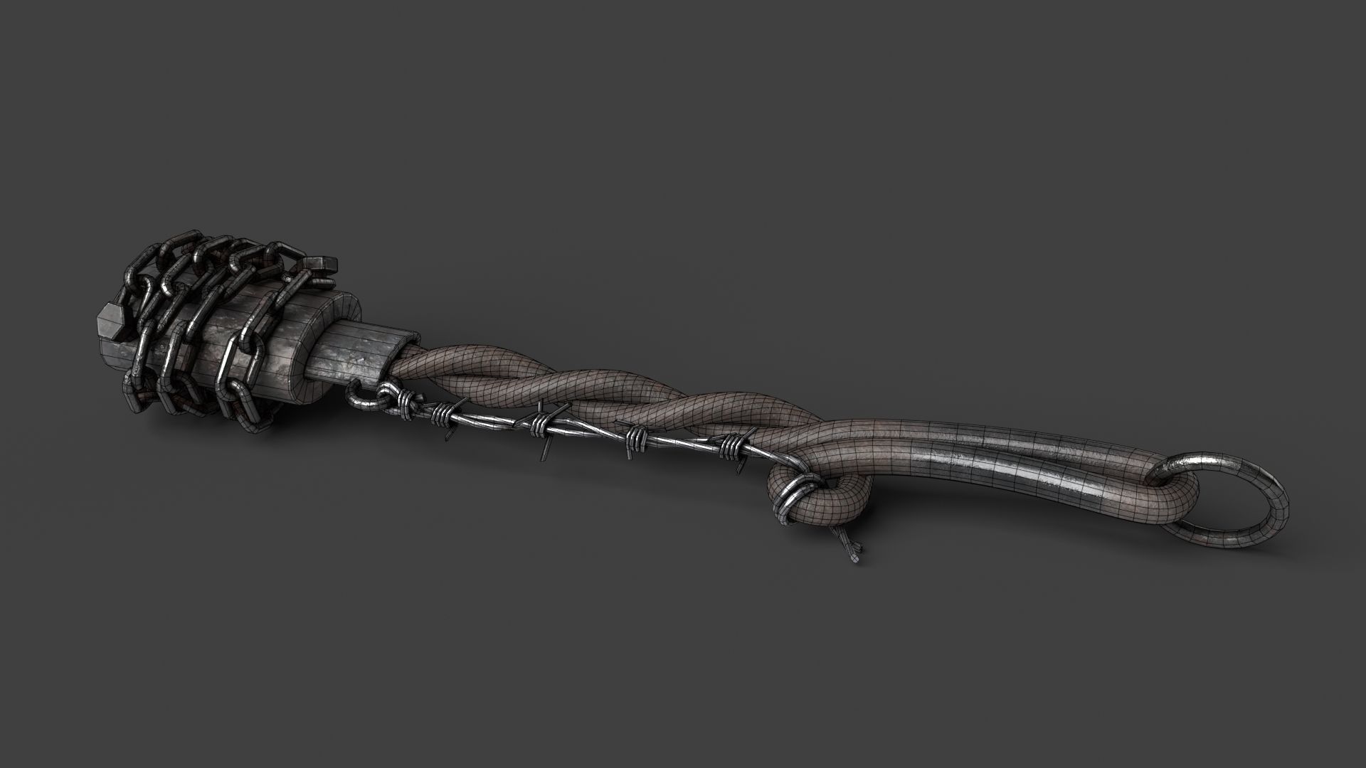 Modifiable Strike Weapon 04 Low-poly 3D model_15