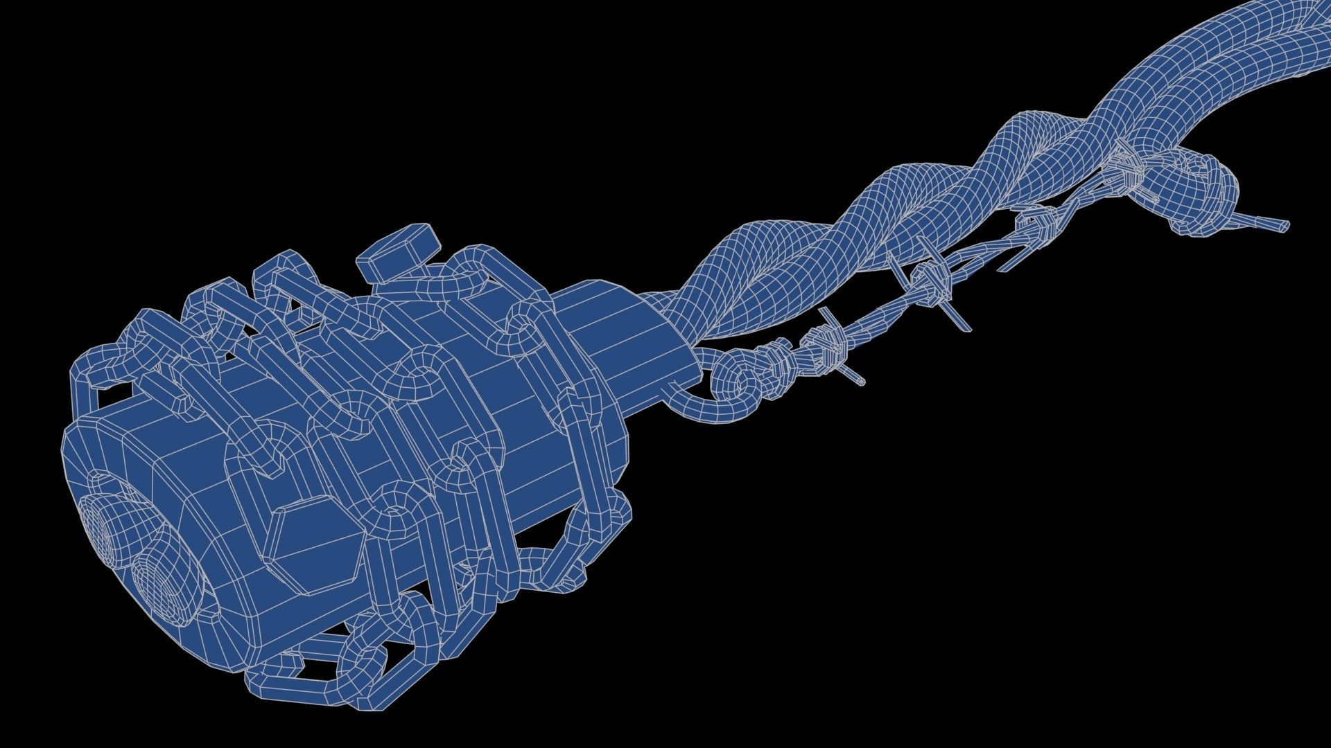 Modifiable Strike Weapon 04 Low-poly 3D model_28