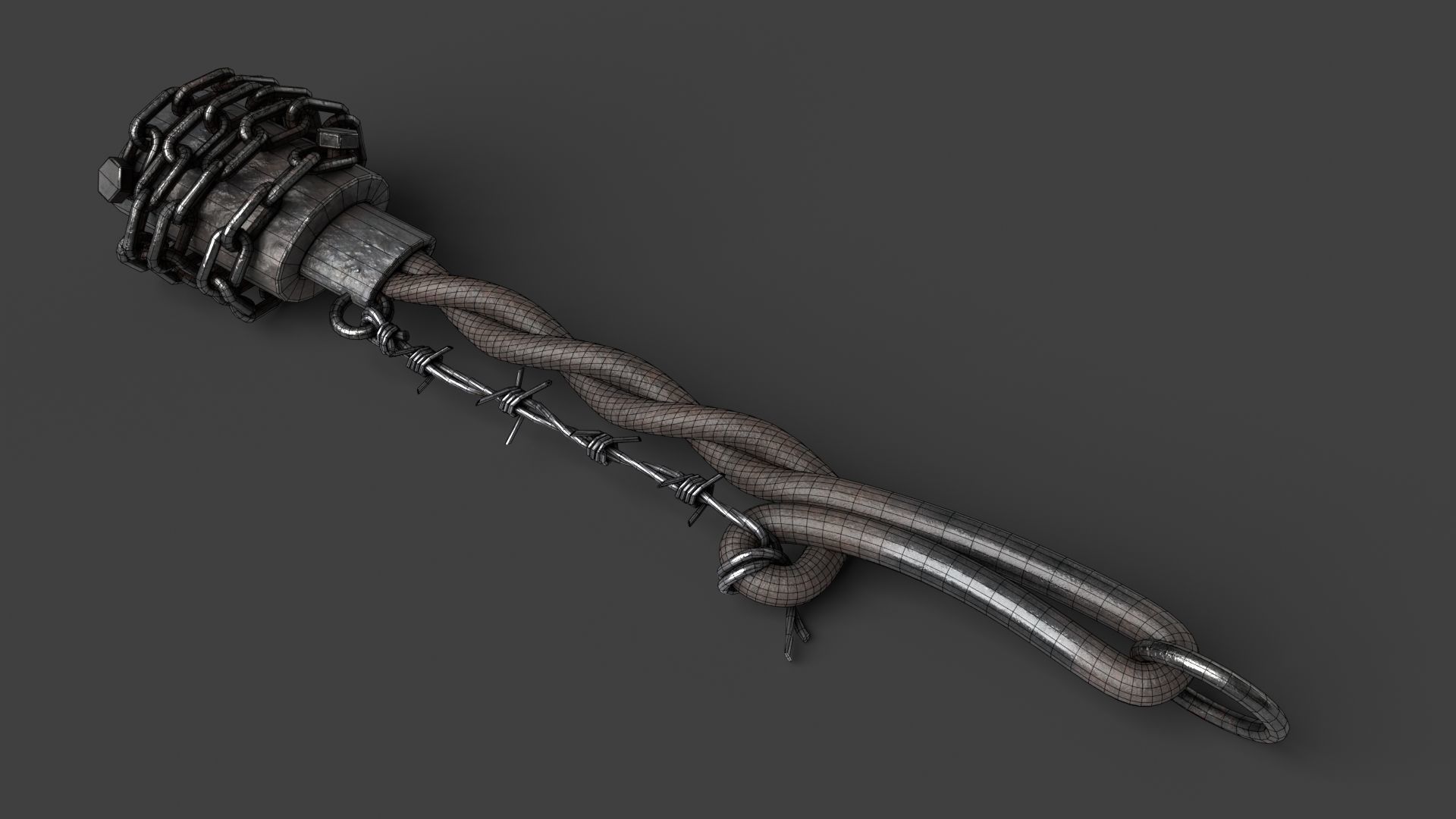 Modifiable Strike Weapon 04 Low-poly 3D model_10