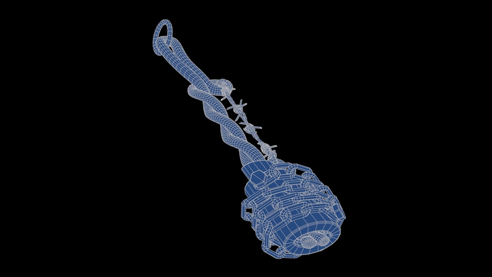 Modifiable Strike Weapon 04 Low-poly 3D model_24