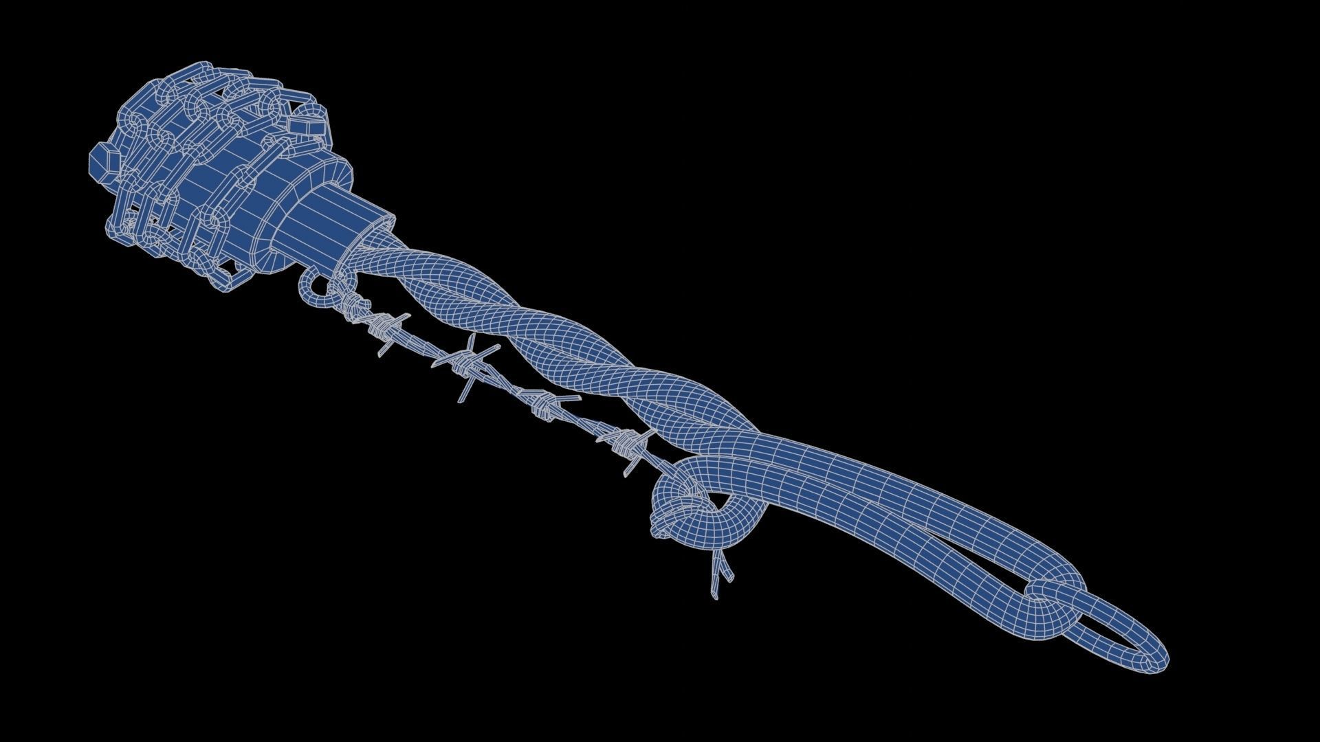 Modifiable Strike Weapon 04 Low-poly 3D model_20