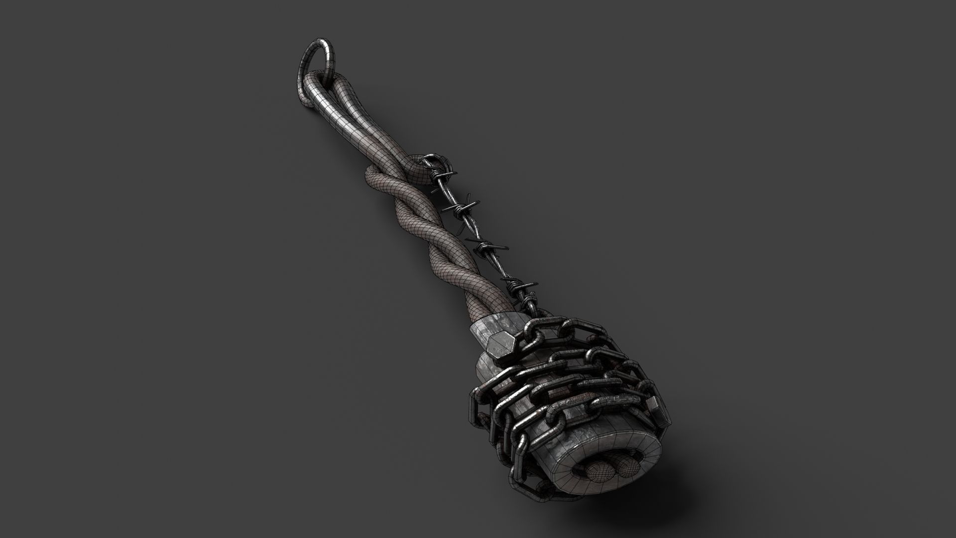 Modifiable Strike Weapon 04 Low-poly 3D model_14