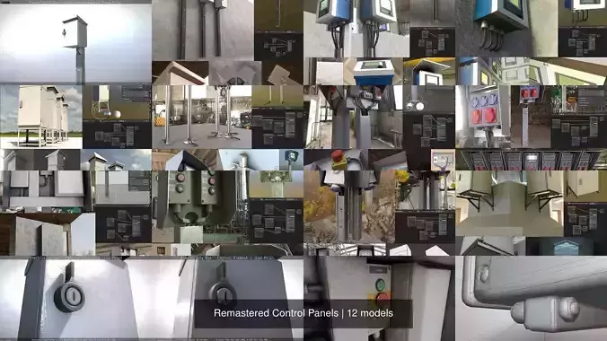 Remastered Control Panels 3D Model Collection