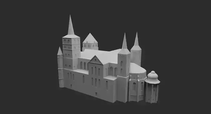 Trier cathedral 3D printable model
