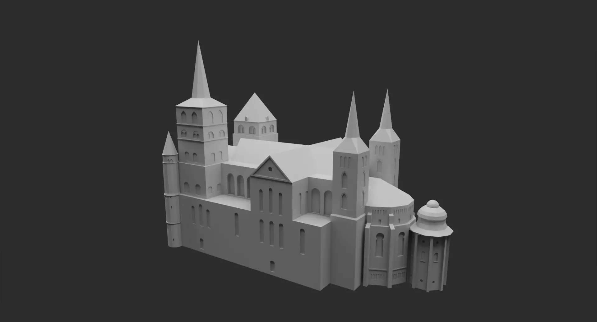 Trier cathedral 3D printable model 3D print model_0