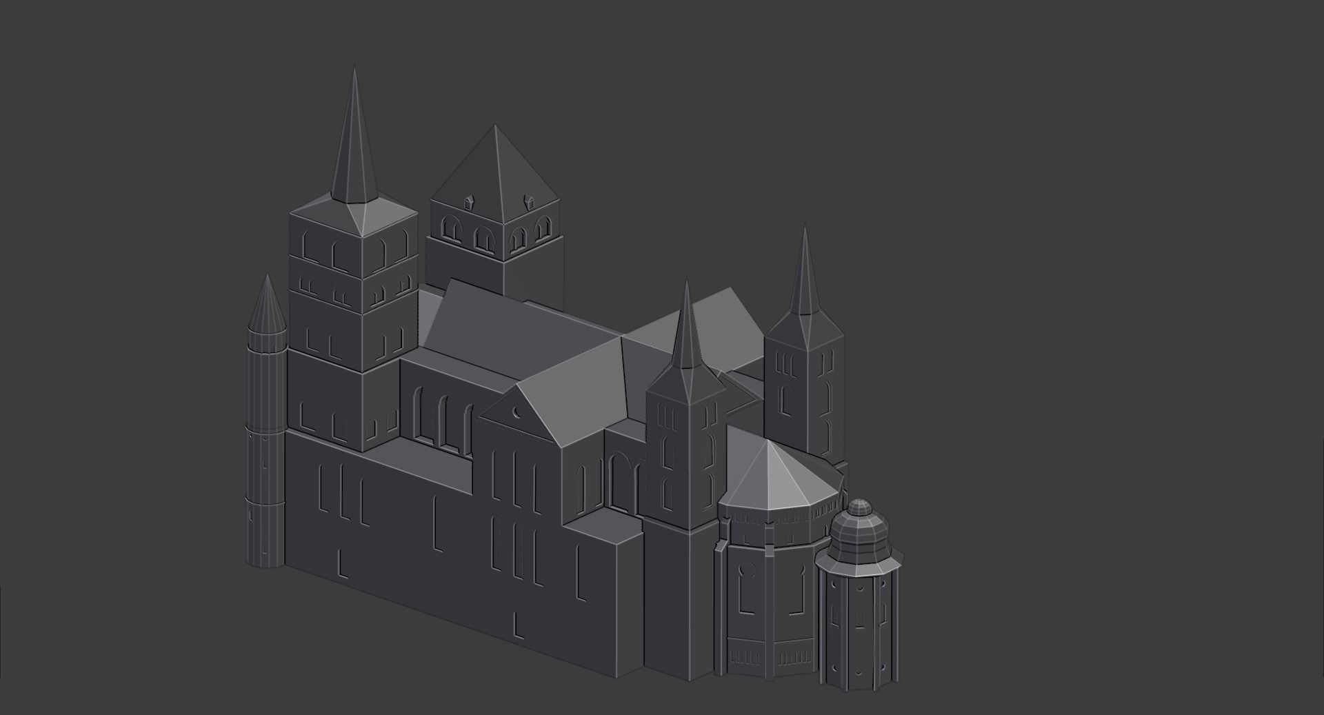 Trier cathedral 3D printable model 3D print model_6