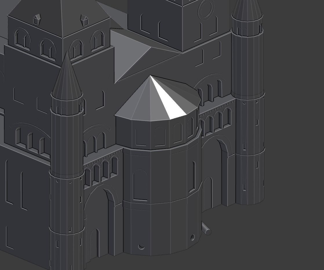 Trier cathedral 3D printable model 3D print model_9