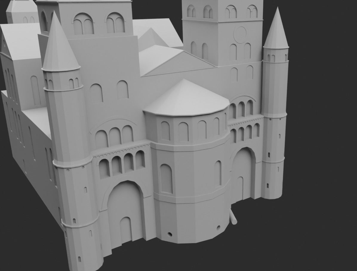 Trier cathedral 3D printable model 3D print model_4