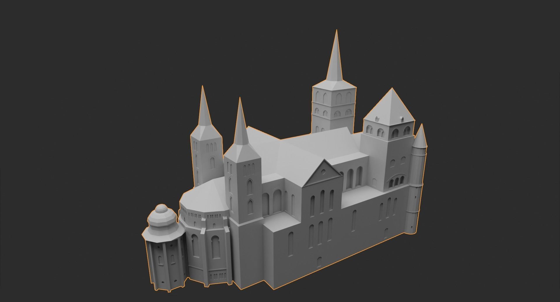 Trier cathedral 3D printable model 3D print model_1