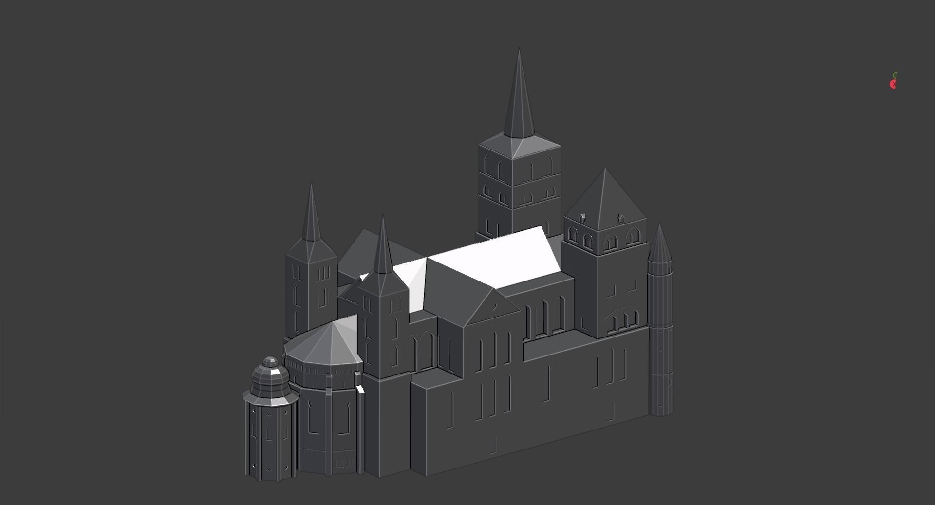 Trier cathedral 3D printable model 3D print model_7