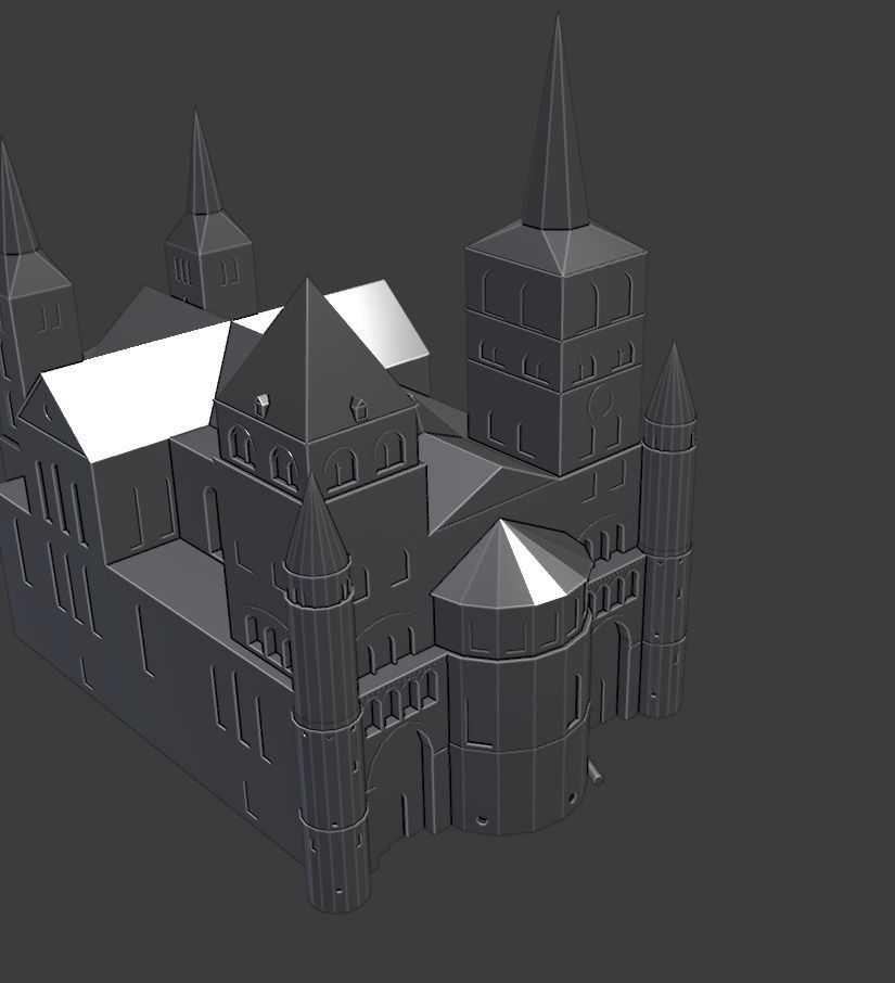 Trier cathedral 3D printable model 3D print model_10