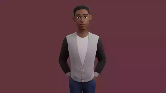 Stylized Boy NOT Rigged 3D model
