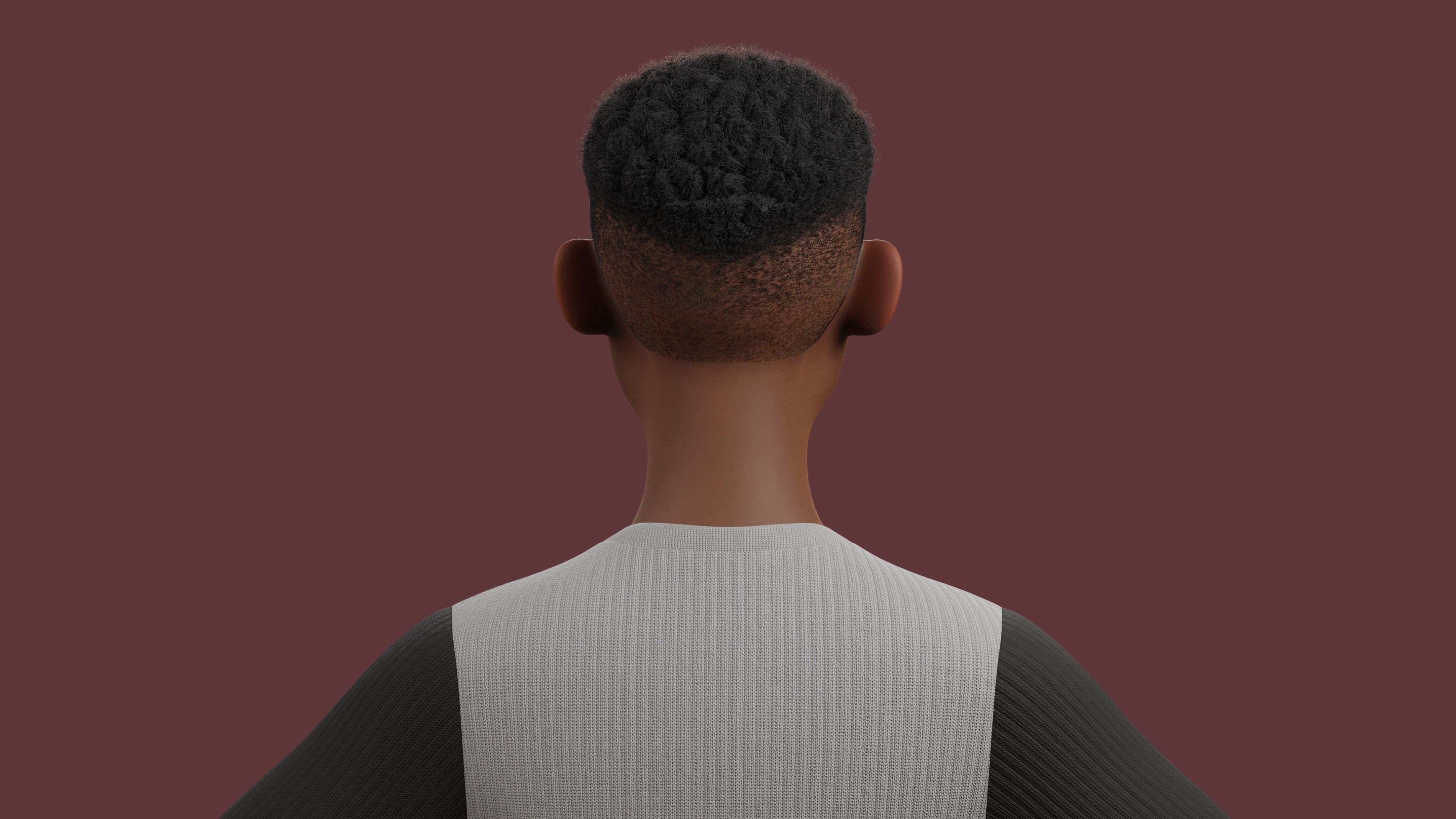 Stylized Boy NOT Rigged 3D model_5