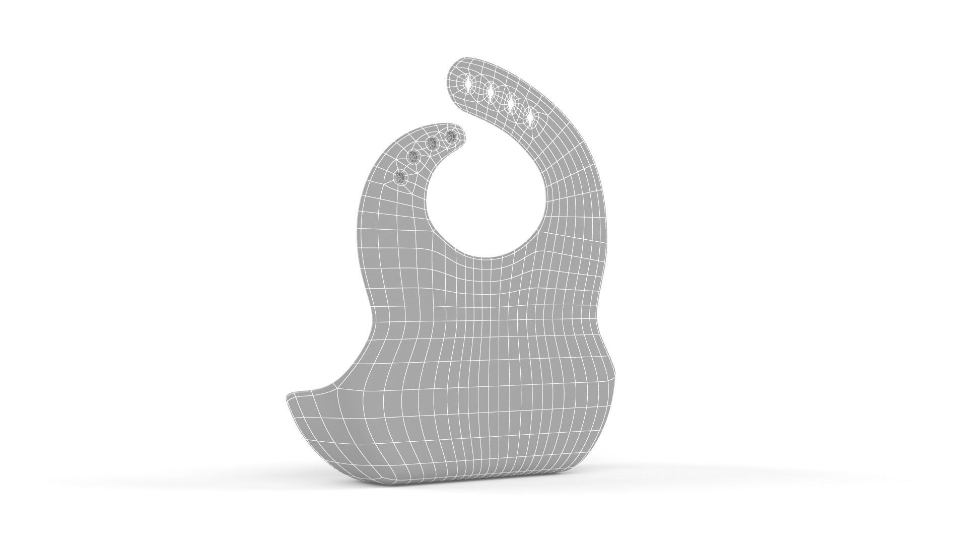 Silicone Bib 3D model_8