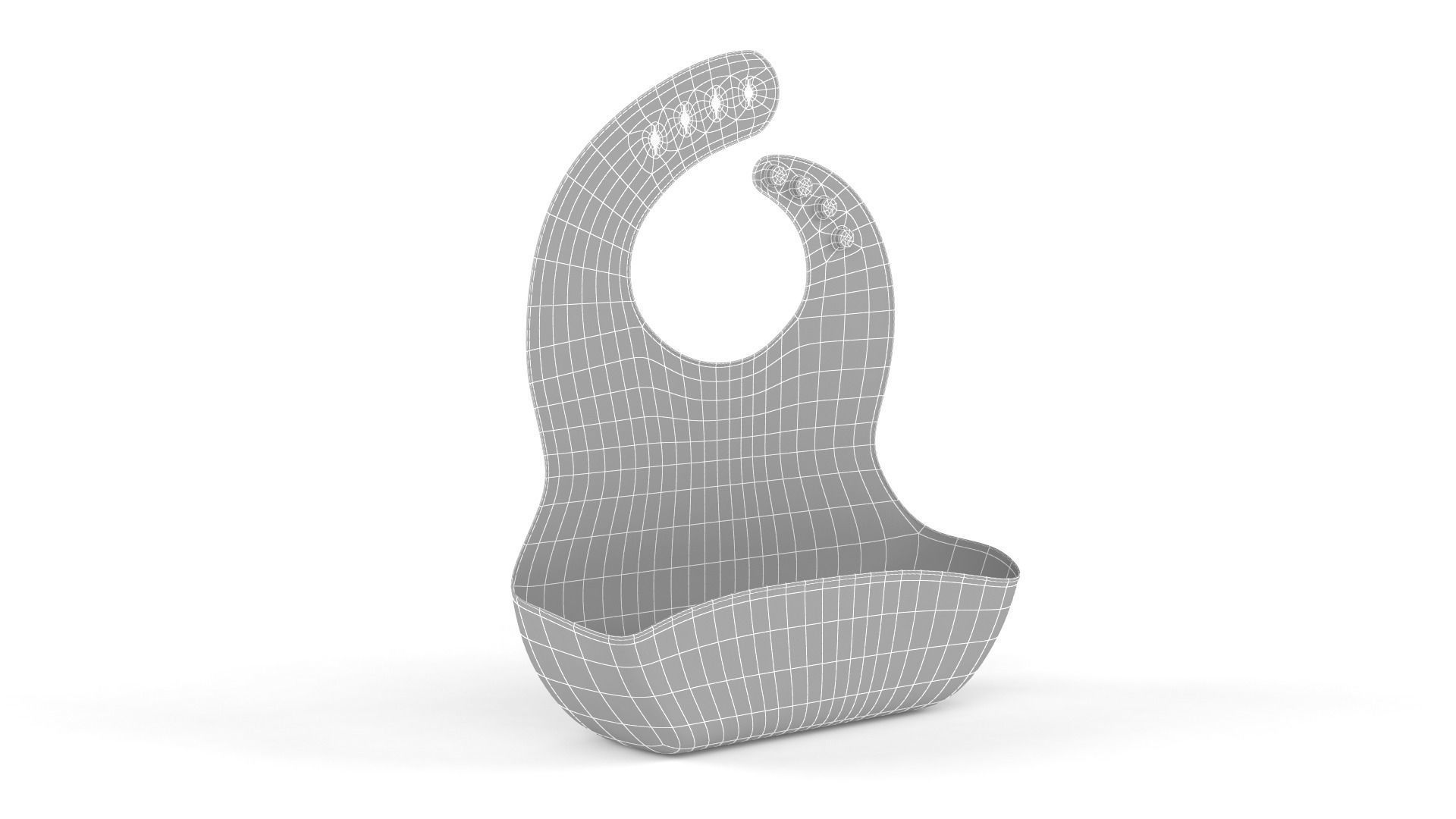 Silicone Bib 3D model_9