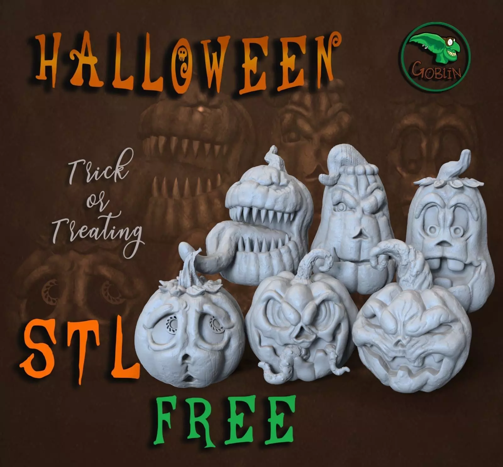 Miniatures Halloween Free 3D print model
