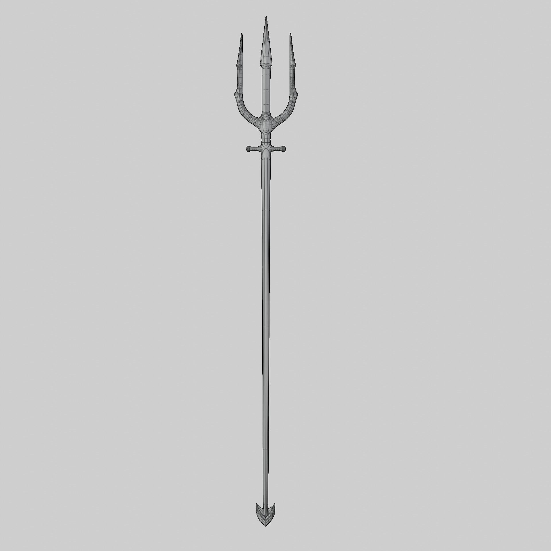 Atlan trident from the movie Aquaman Low-poly 3D model_6