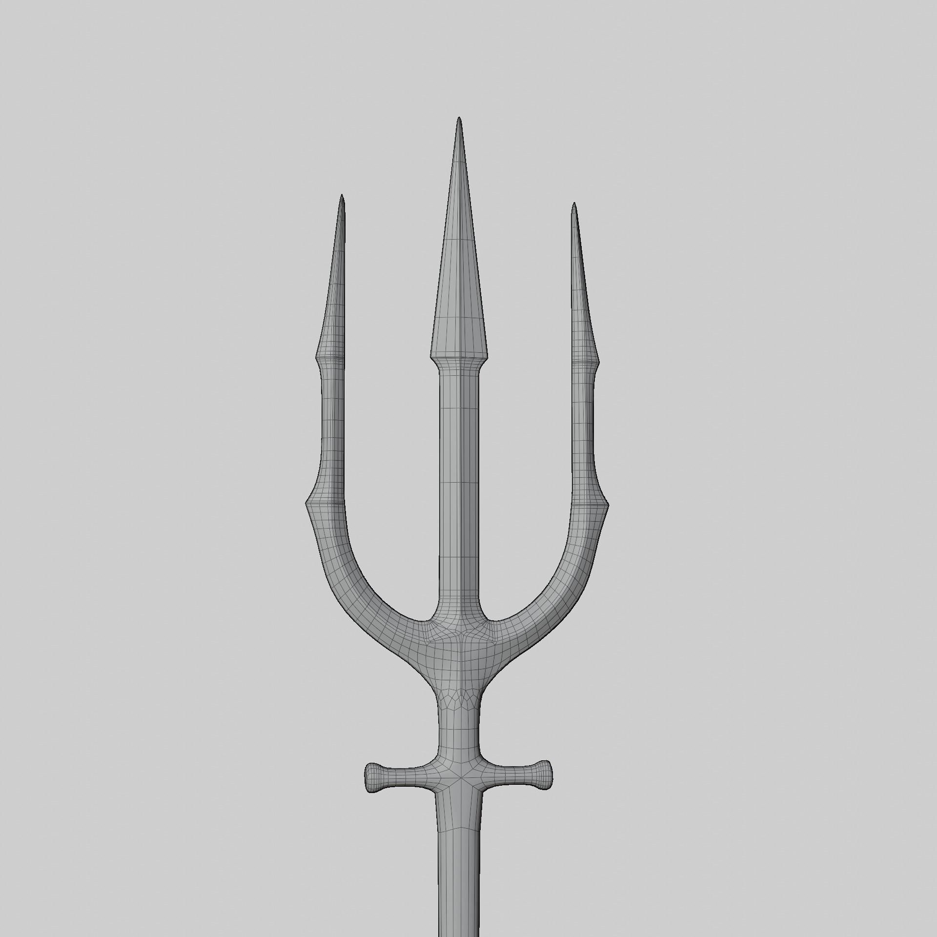 Atlan trident from the movie Aquaman Low-poly 3D model_7