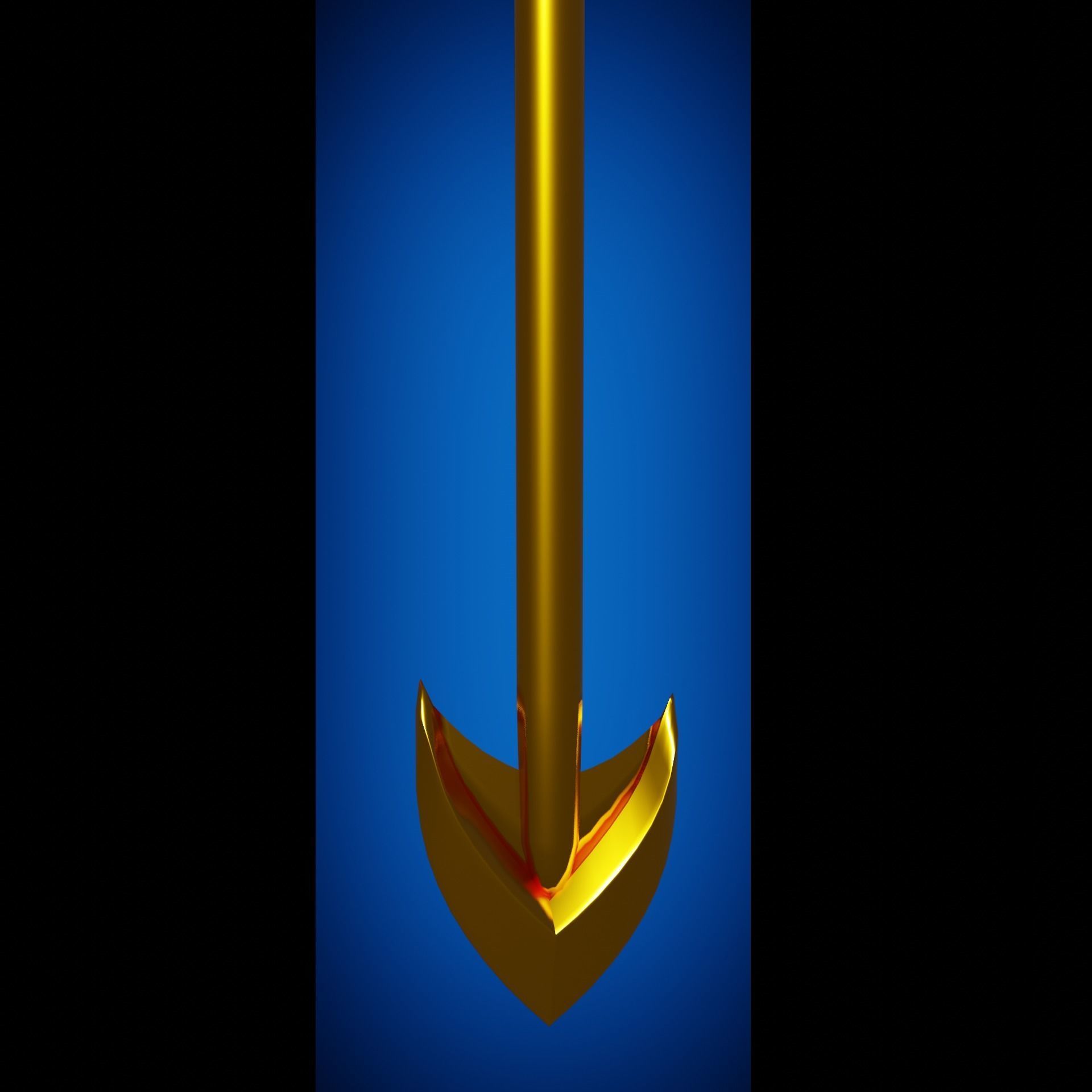 Atlan trident from the movie Aquaman Low-poly 3D model_5