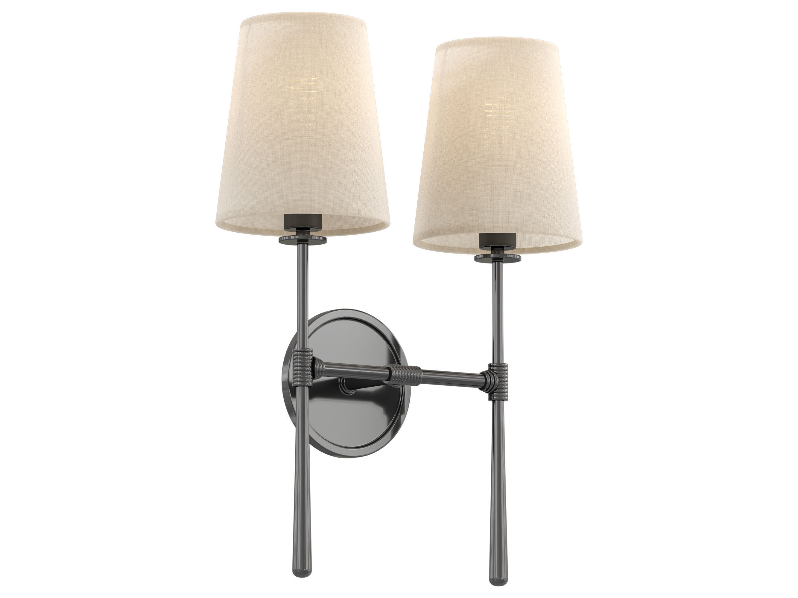 Rhodes Double Sconce 3D model_1